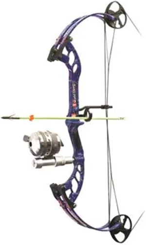PSE Mudd Dawg Bow Fishing RT-3500 Reel PKG 30" 40 LBS Dk'd Blue