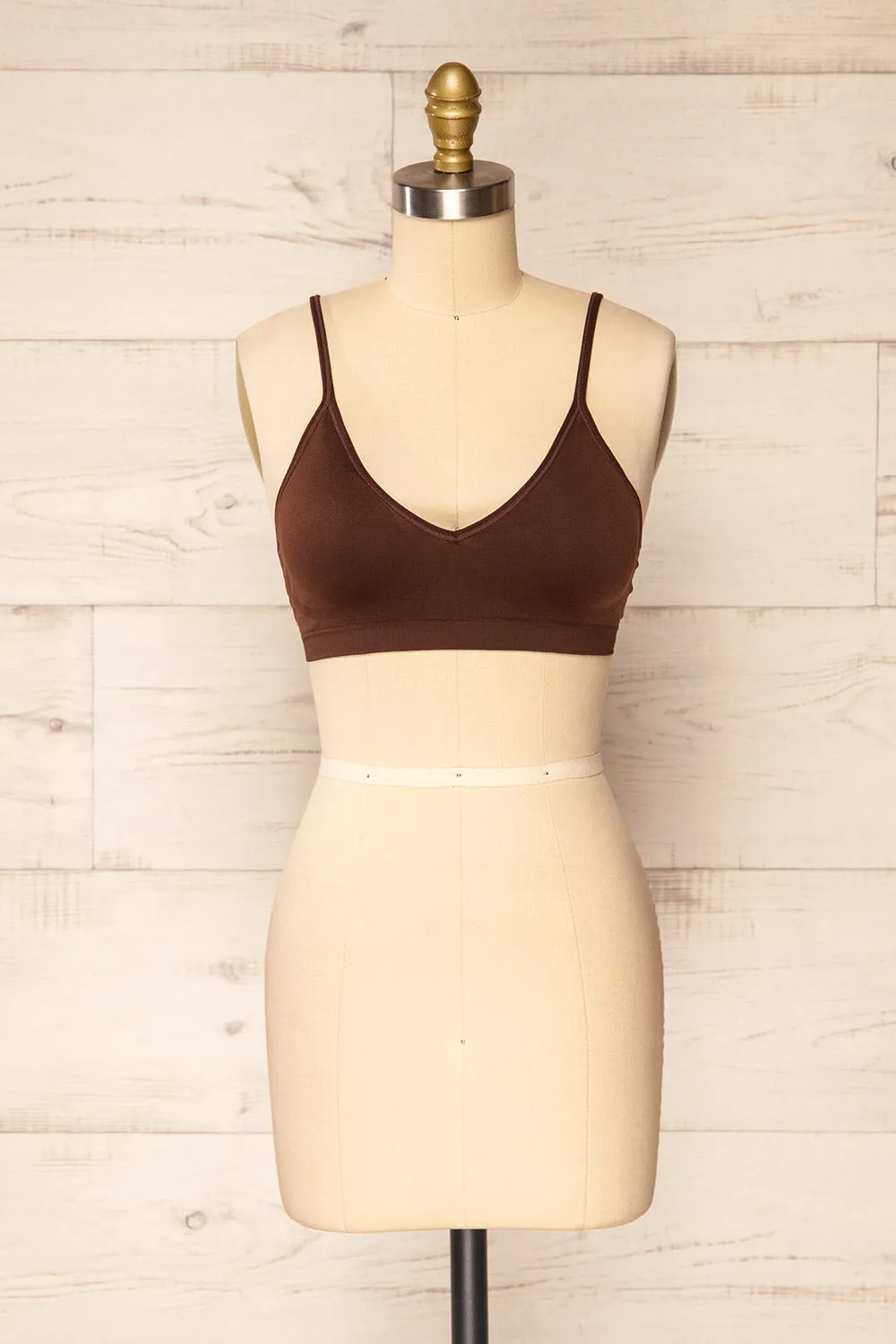 Pyzdry Brown | Padded Stretchable Bralette