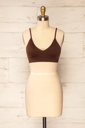 Pyzdry Brown | Padded Stretchable Bralette