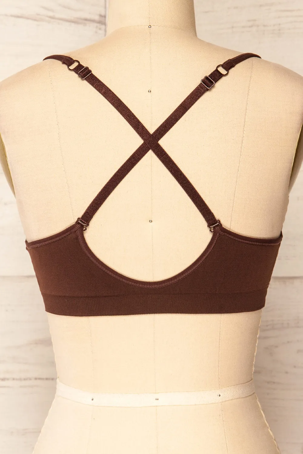 Pyzdry Brown | Padded Stretchable Bralette