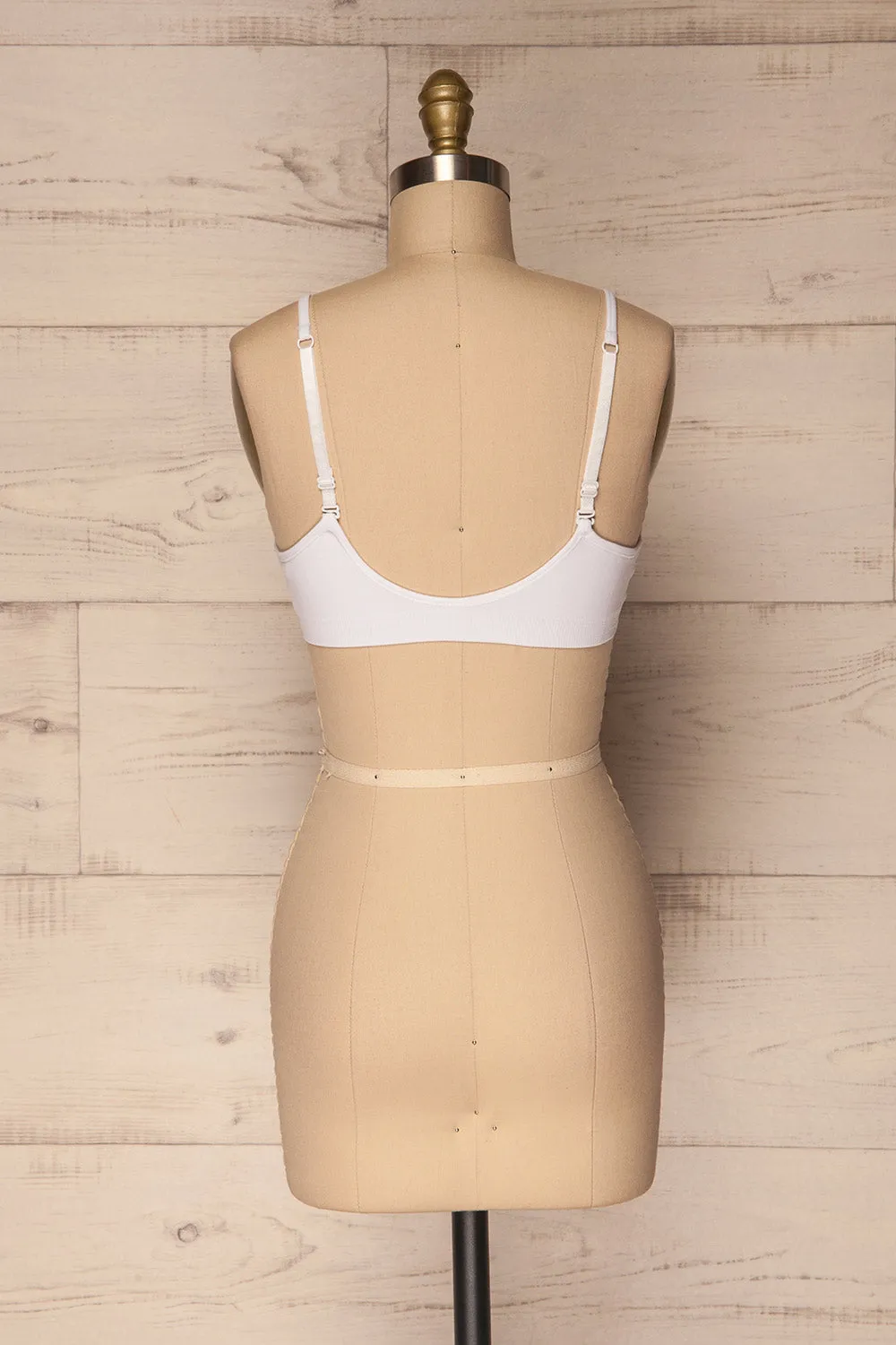 Pyzdry White | Padded Stretchable Bralette