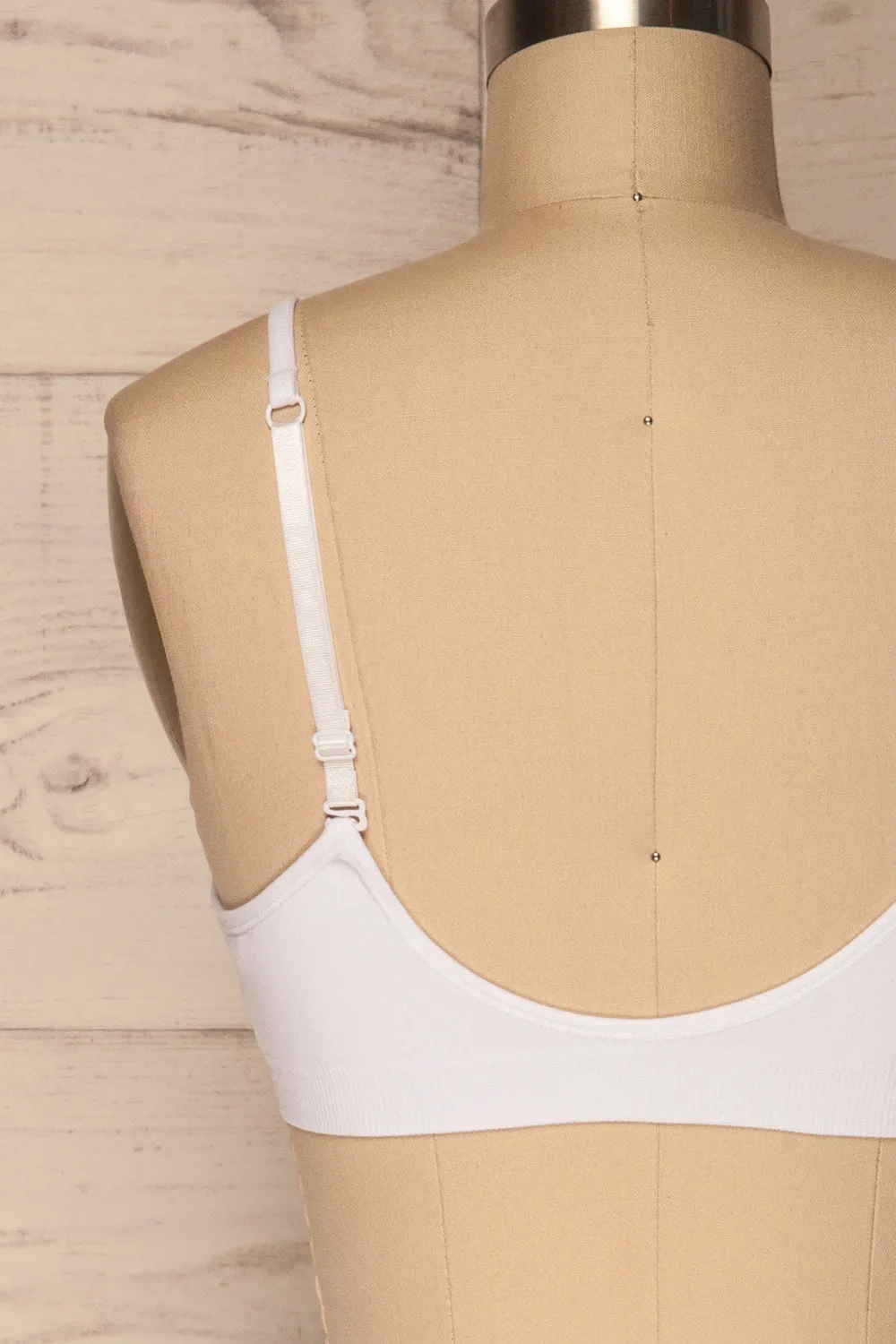 Pyzdry White | Padded Stretchable Bralette