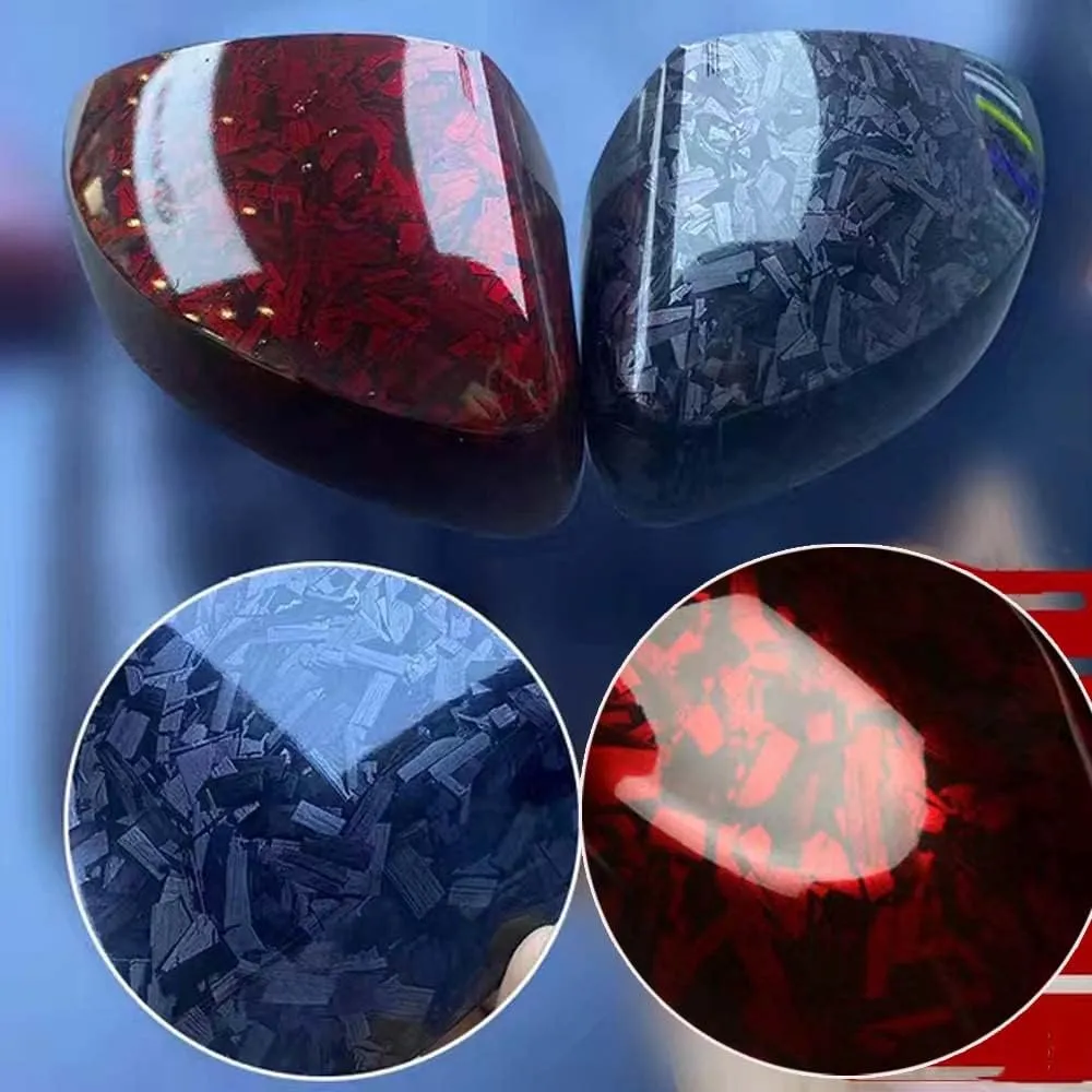Red Forged Gloss Carbon Fiber Vinyl Wrap Roll Stretchable Decal Sticker Film Sheet Air Release DIY Decoration Vinyl