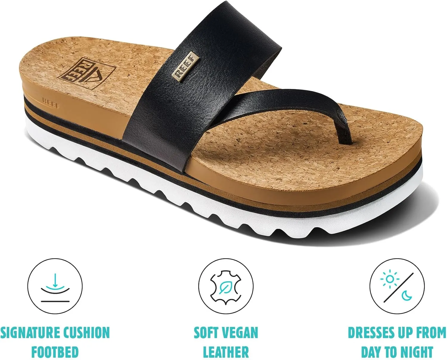 REEF Cushion Sol Hi Women's Platform Fashion Sandal, Ultra Soft Cushion Footbed