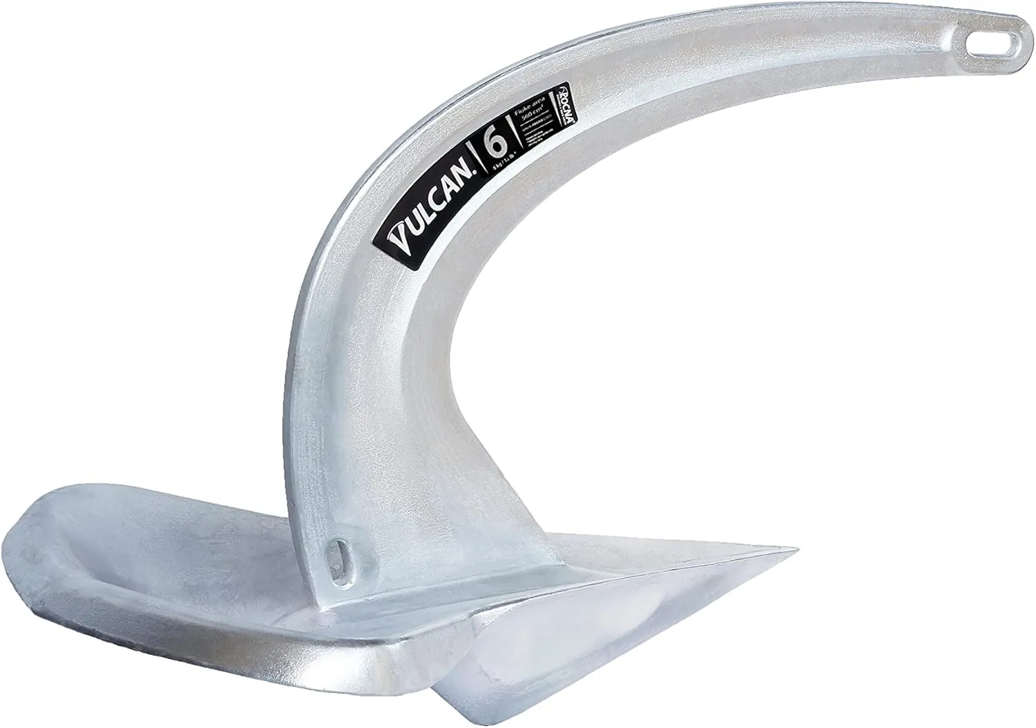 Rocna Vulcan Premium Boat Anchor - Innovative Design For Superior Holding Power - Galvanized Steel, 9-121 lbs