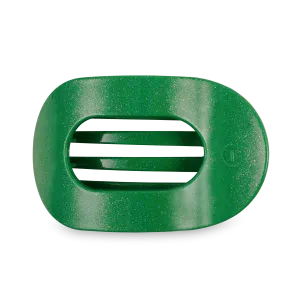 Round Flat Hair Clip | Large | Shamrock Shimmer