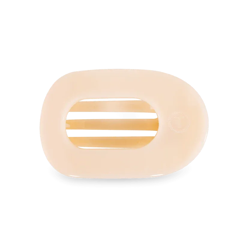 Round Flat Hair Clip | Medium | Almond Beige