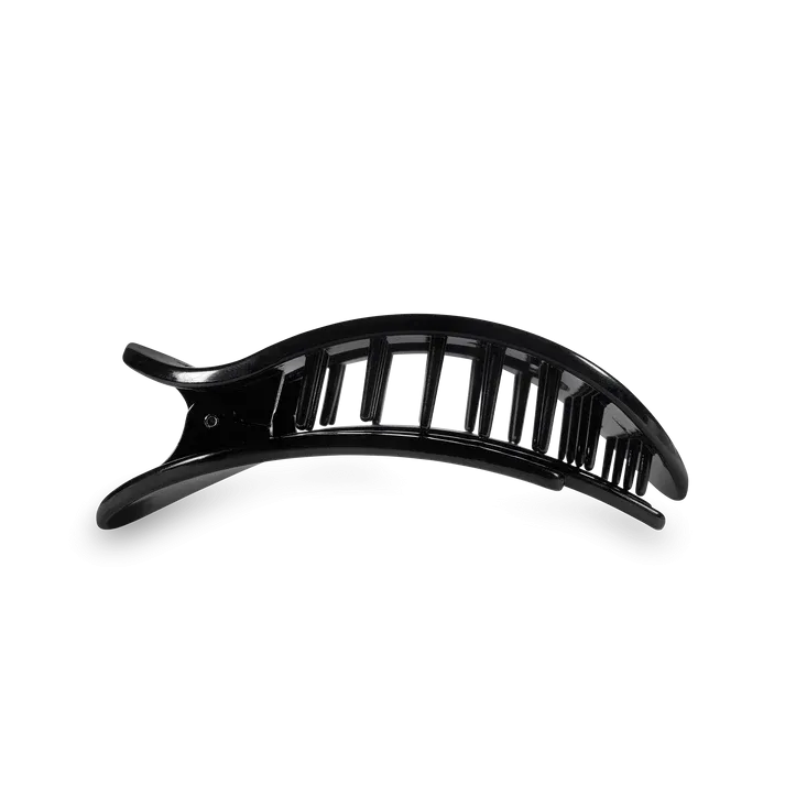 Round Flat Hair Clip | Medium | Jet Black