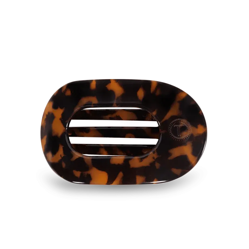 Round Flat Hair Clip | Medium | Tortoise