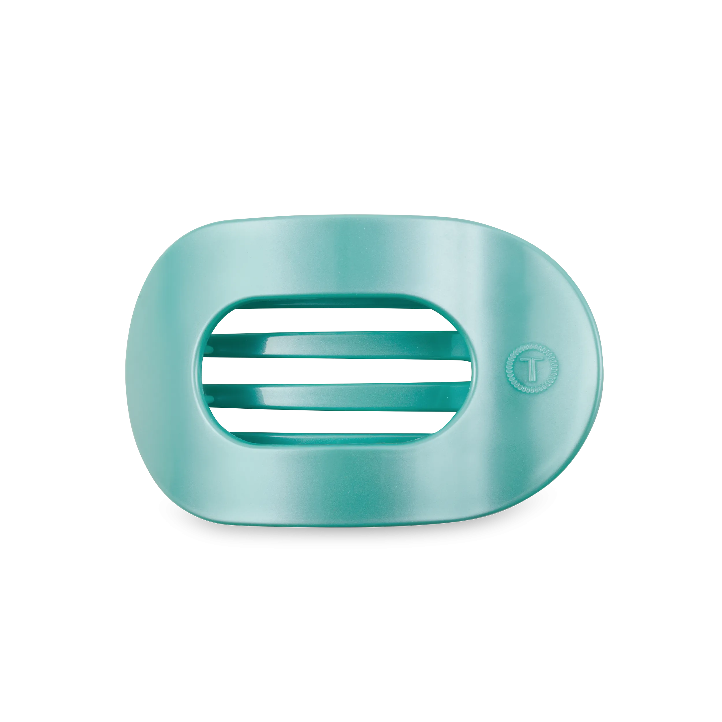 Round Flat Hair Clip | Medium | Totally Turquoise