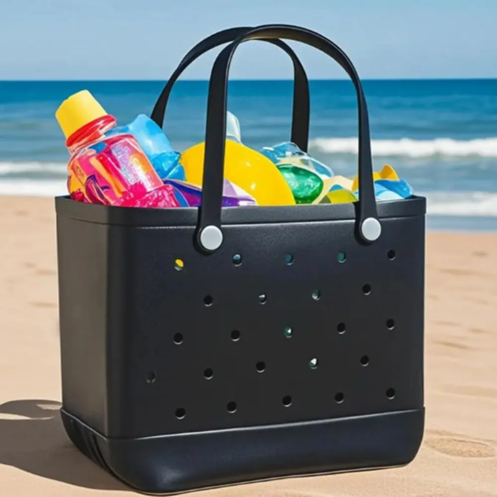 Rubber Beach Bag for Women,Large Capacity Waterproof Outdoor Large Tote Bag for Beach Boat Sports Pool