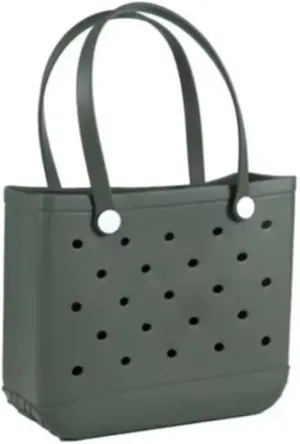 Rubber Beach Bag for Women,Large Capacity Waterproof Outdoor Large Tote Bag for Beach Boat Sports Pool