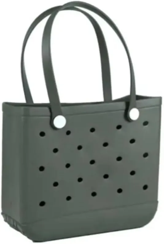 Rubber Beach Bag for Women,Large Capacity Waterproof Outdoor Large Tote Bag for Beach Boat Sports Pool