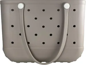 Rubber Beach Bag Waterproof Washable Tip-Proof Durable Tote Bag for Beach Pool Sports Modern Versatile Rubber Tote