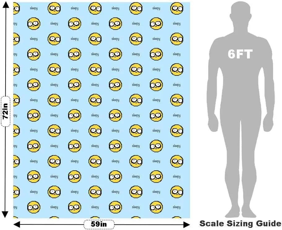 Rwraps Emoji So Sleepy Gloss Vinyl Film Wrap 59in x 1ft Vinyl Vehicle Car Film Sheet Roll