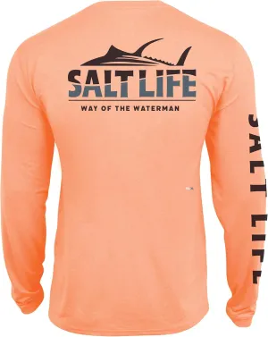 Salt Life Men's On The Move Long Sleeve Performance Fit Shirt