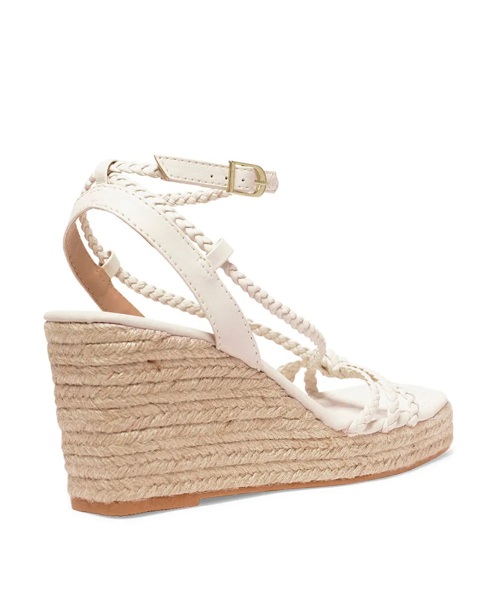 Sandália Espadrilhe Off White Trançado