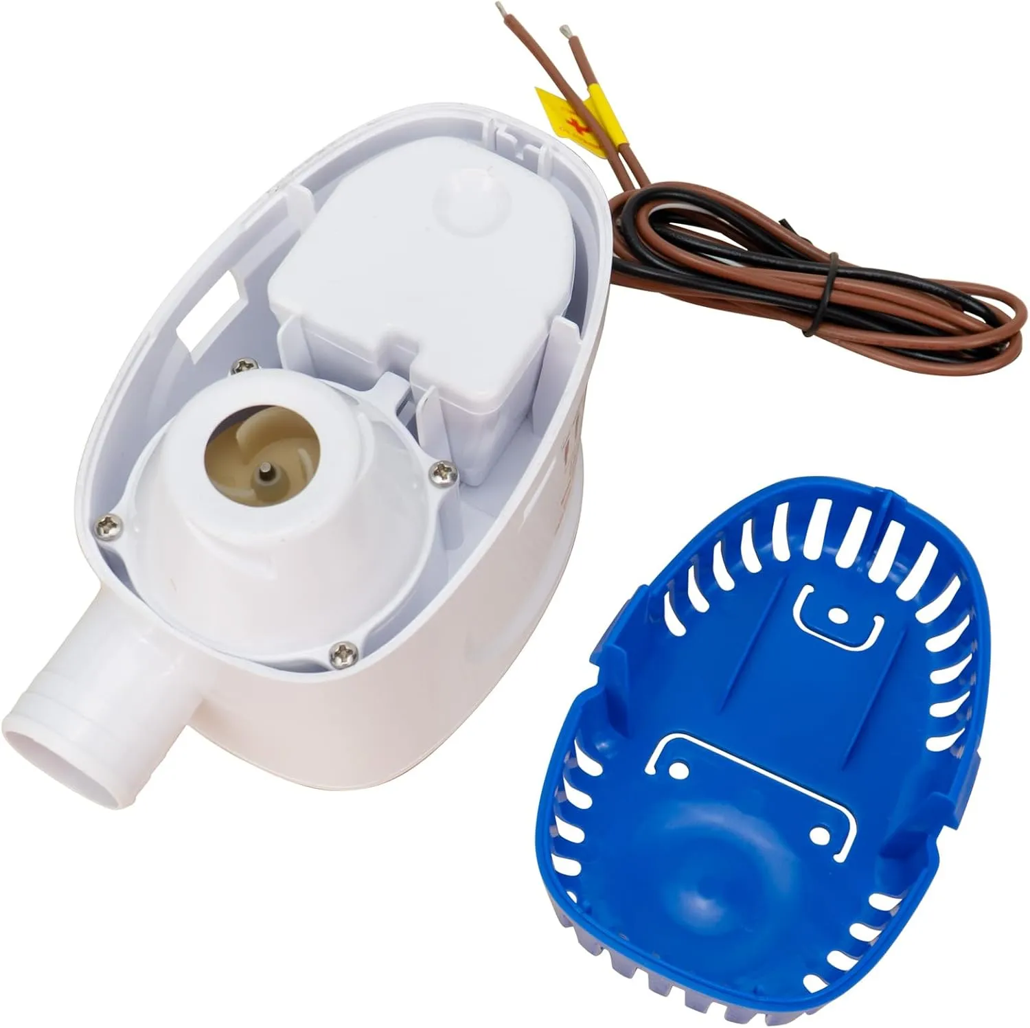 Sanuke 1100GPH Bilge Pump 12V Submersible Marine Bilge Water Pump with Float Switch Electric Motor Boat Accessories for Ponds, Pools, Boat, Caravan RV