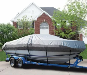 SBU Great Boat Cover Compatible for Sea Ray 230 Weekender Cuddy Cabin Bow Rails I-O 1985-1989