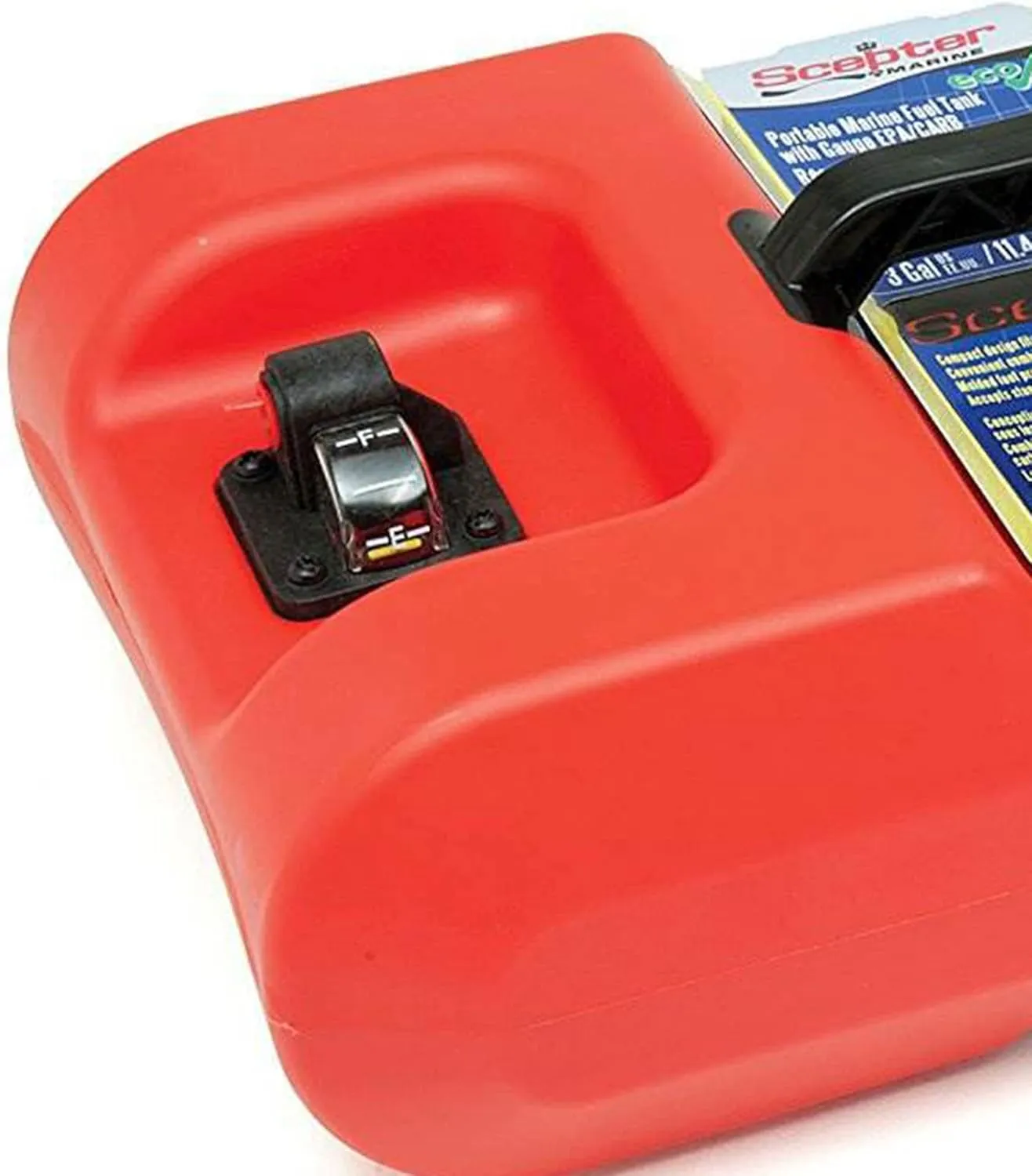 Scepter 3 Gallon EPA and CARB Certified Marine Portable Gas Can with Hard Cap