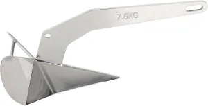 SCITOO 7KG/15LB Triangle Anchor Anchors Marine Heavy Duty Steel Boat Anchor Delta Anchor Triangle Plow Anchor Boat Anchor 316 Stainless Steel