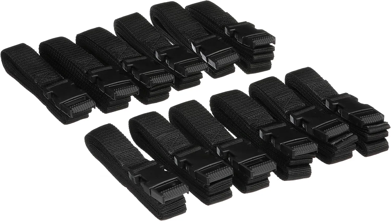 Seachoice Boat Cover Tie Down Strap Down Kit, Black, Includes 12 Straps