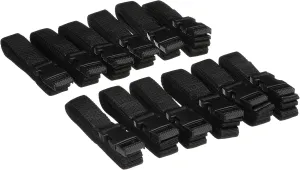 Seachoice Boat Cover Tie Down Strap Down Kit, Black, Includes 12 Straps