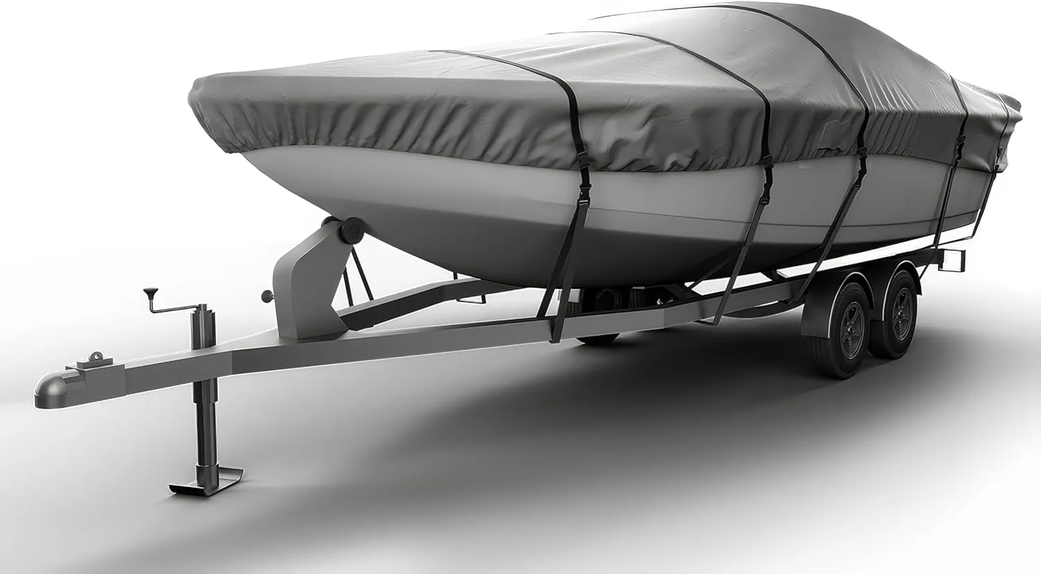 Seal Skin Covers Heavy-Duty Jon Boat Cover, Waterproof, UV & Tear-Resistant, Fits Up to 10' 5'' L & Up to 54” W, Elastic Pull Cord for Snug Fit, Built for Towing & Mooring