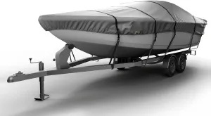 Seal Skin Covers Heavy-Duty Jon Boat Cover, Waterproof, UV & Tear-Resistant, Fits Up to 10' 5'' L & Up to 54” W, Elastic Pull Cord for Snug Fit, Built for Towing & Mooring