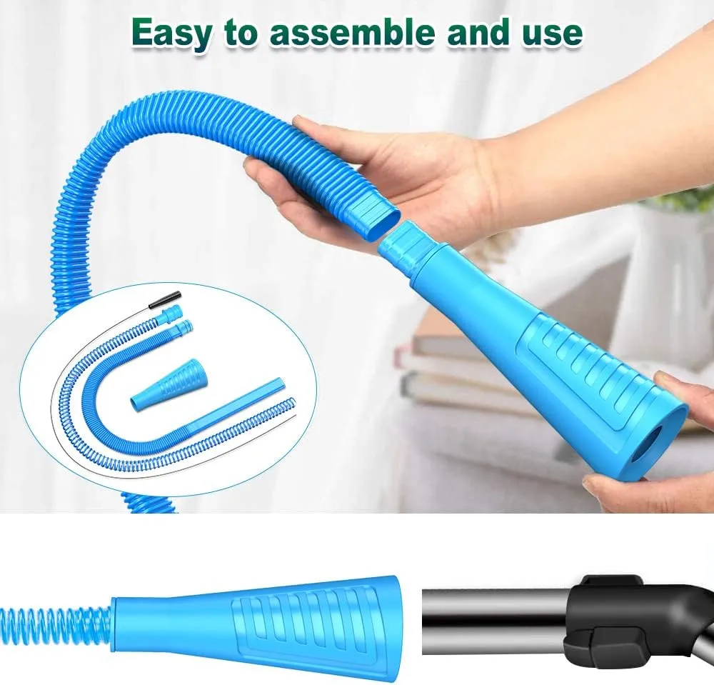 Sealegend 2 Pieces Dryer Vent Cleaner Kit Dryer Lint Vacuum Attachment, Dryer Vent Cleaning Lint Remover 2 Hoses Tools for Home Improvement