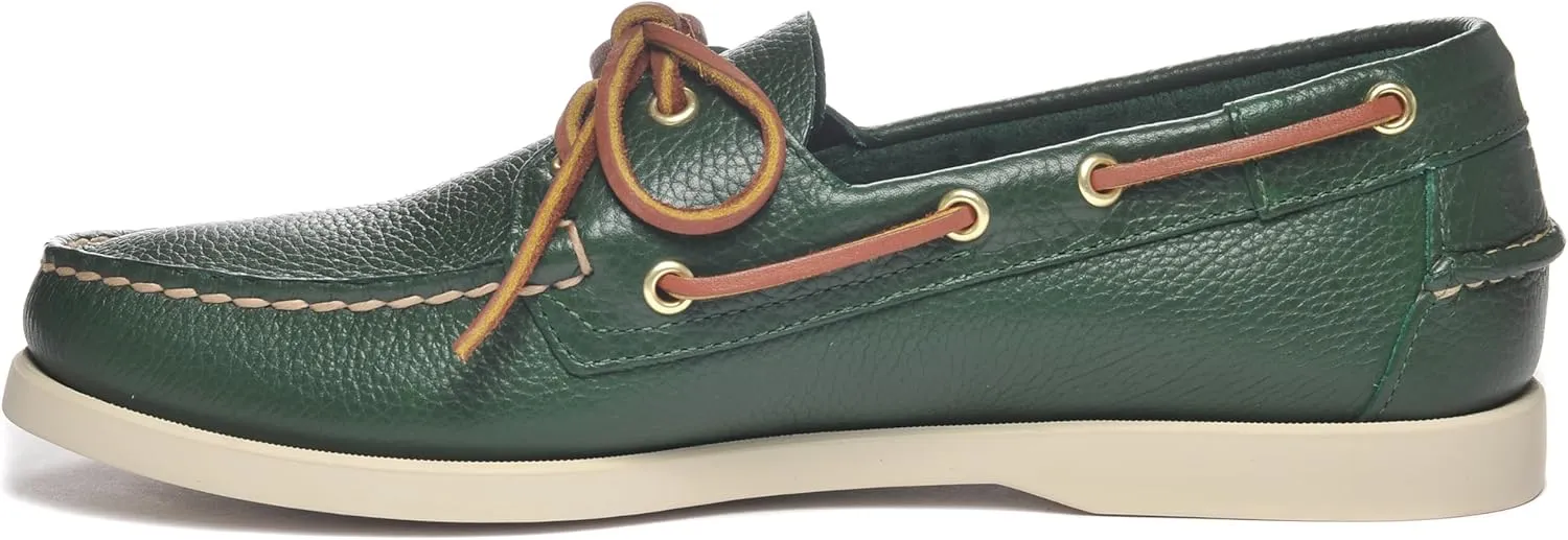 Sebago Men's Portland Martellato Boat Shoes - Handsewn Full-Grain Leather Moccasins with Non-Slip Rubber Soles