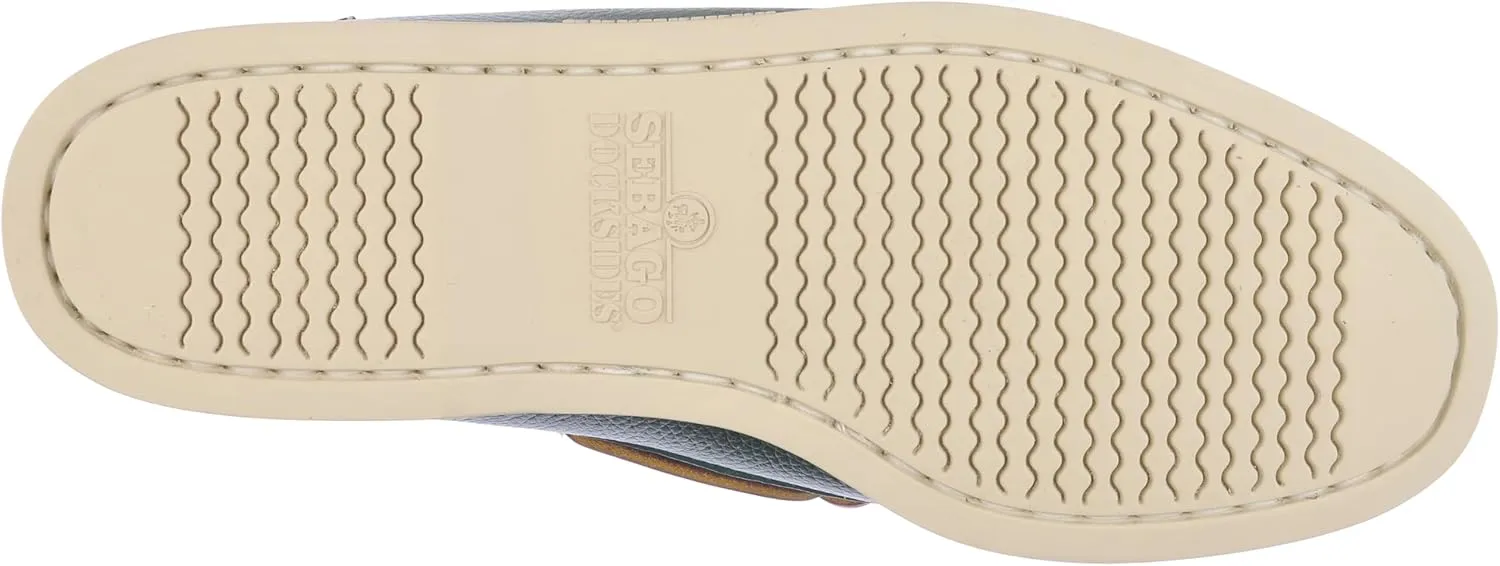 Sebago Men's Portland Martellato Boat Shoes - Handsewn Full-Grain Leather Moccasins with Non-Slip Rubber Soles