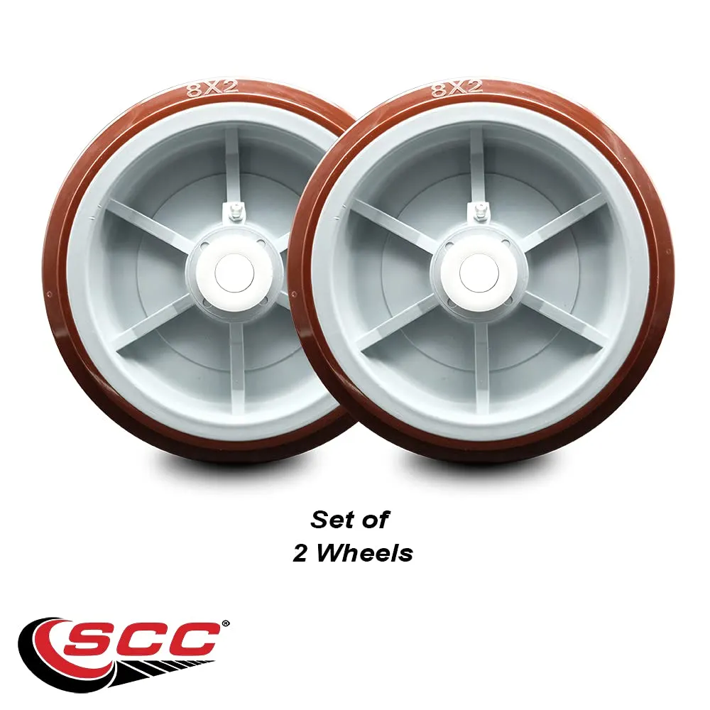 Service Caster Regency 60082PU U-Boat Utility Cart Replacement Wheel Set - Regency U Boat Utility Cart - Service Caster Brand