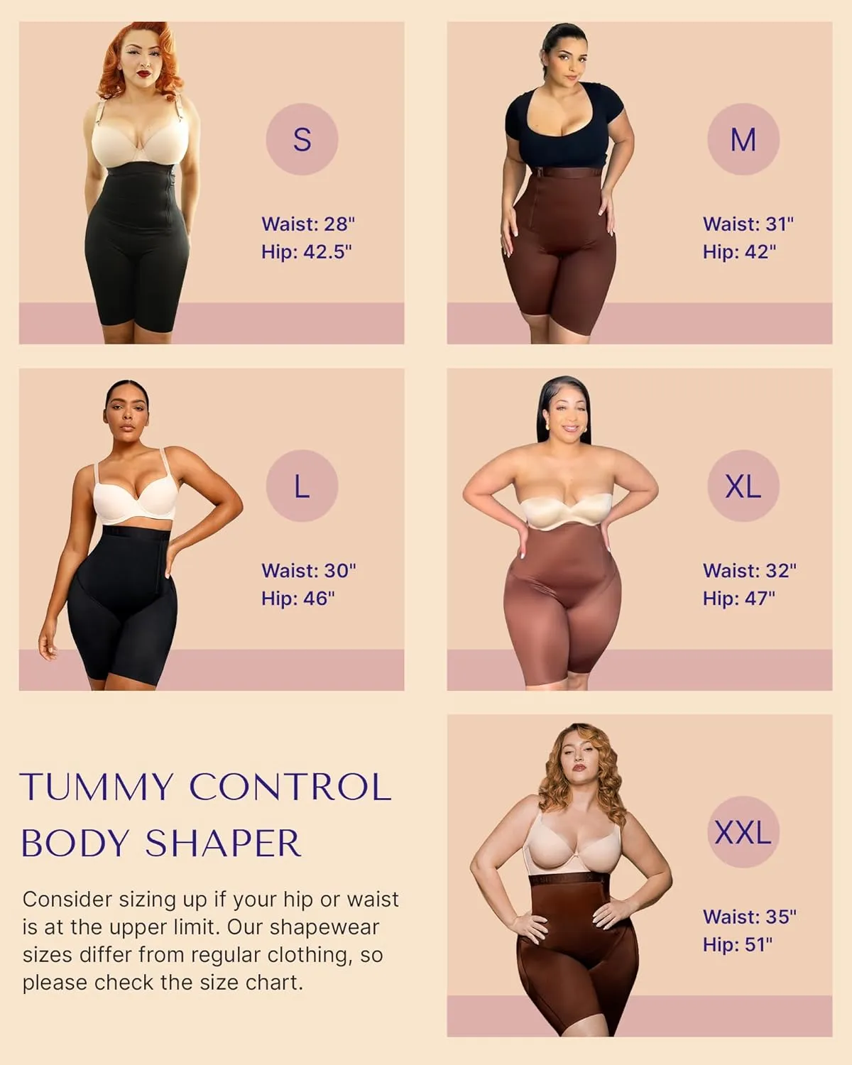 SHAPELLX Shapewear For Women Tummy Control High Waisted Body Shaper Shorts Butt Lifting Shapewear Higher Power Panties