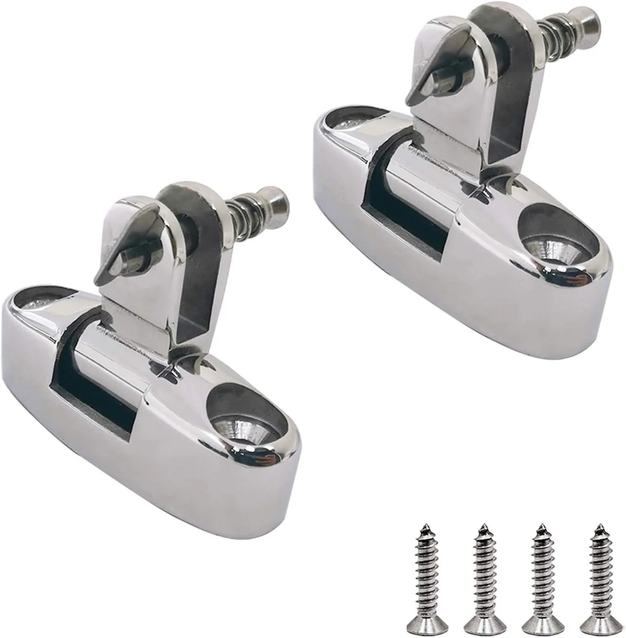 SHENGHUISS Marine Swivel Deck Hinge 316 Stainless Steel Boat Bimini Top Swivel Mount Hardware Marine Grade with Screw