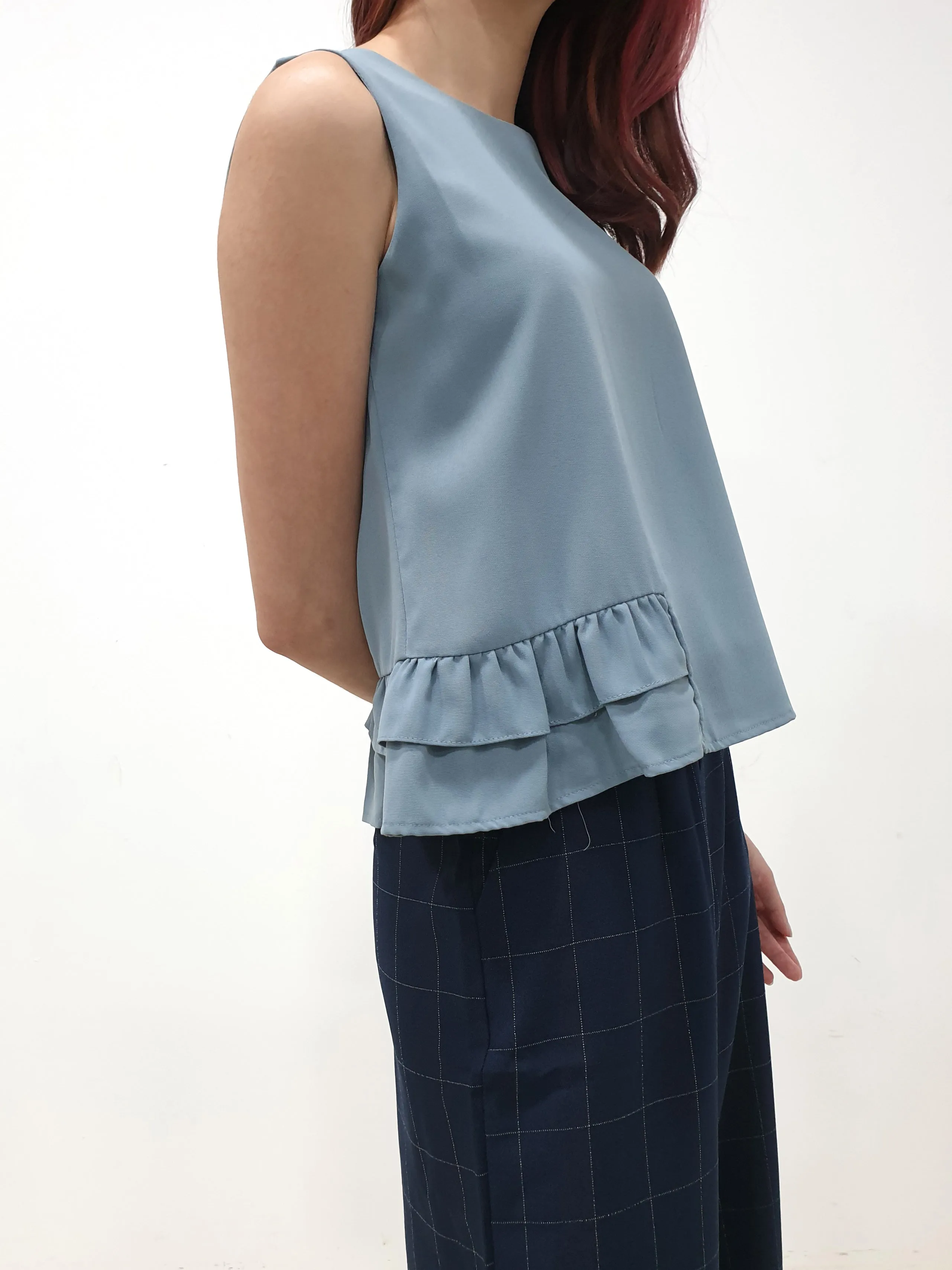 Side Ruffles Top (Non-returnable)