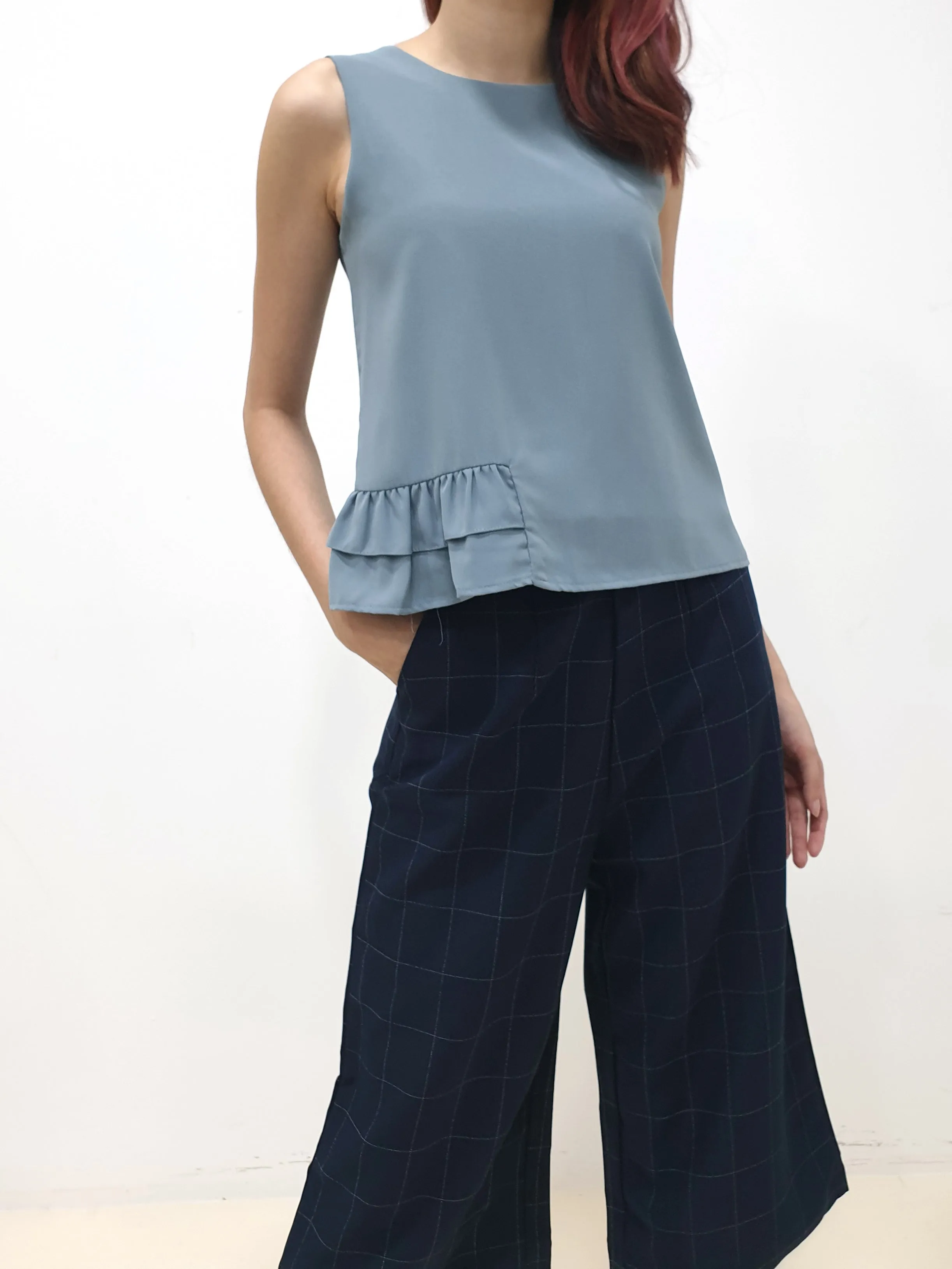 Side Ruffles Top (Non-returnable)