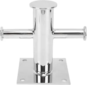 Single Cross Bollard Polished Marine Grade 316 Stainless Steel Heavy Duty Marine Bollard for Yacht