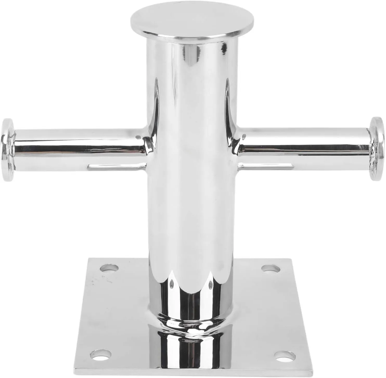 Single Cross Bollard Polished Marine Grade 316 Stainless Steel Heavy Duty Marine Bollard for Yacht