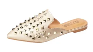 Slip Gold Enny Detailed On Toe Closed Best-in-class Cape Robbin Sandal Embellishment Pointed Premium selection