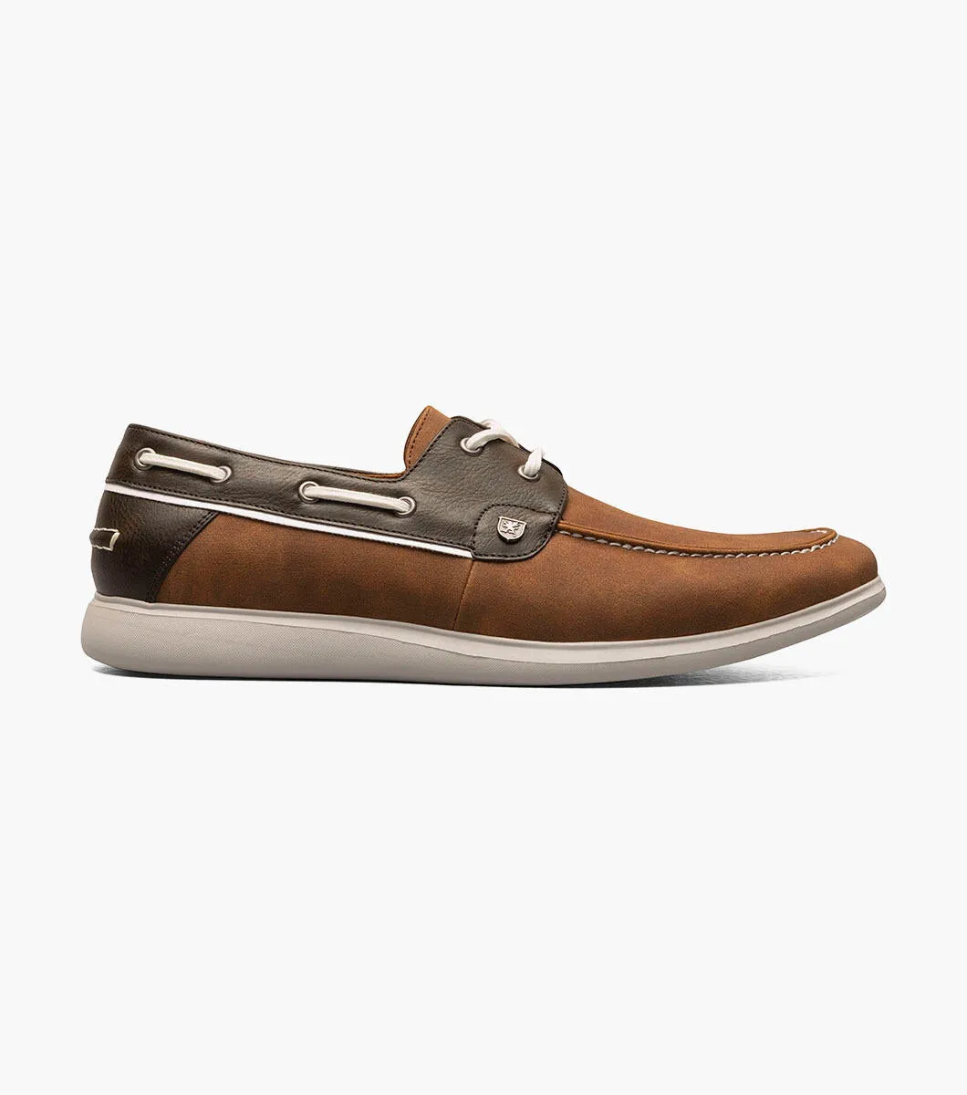 Stacy Adams REID 25592-229 Moc Toe Lace Up Cognac Multi