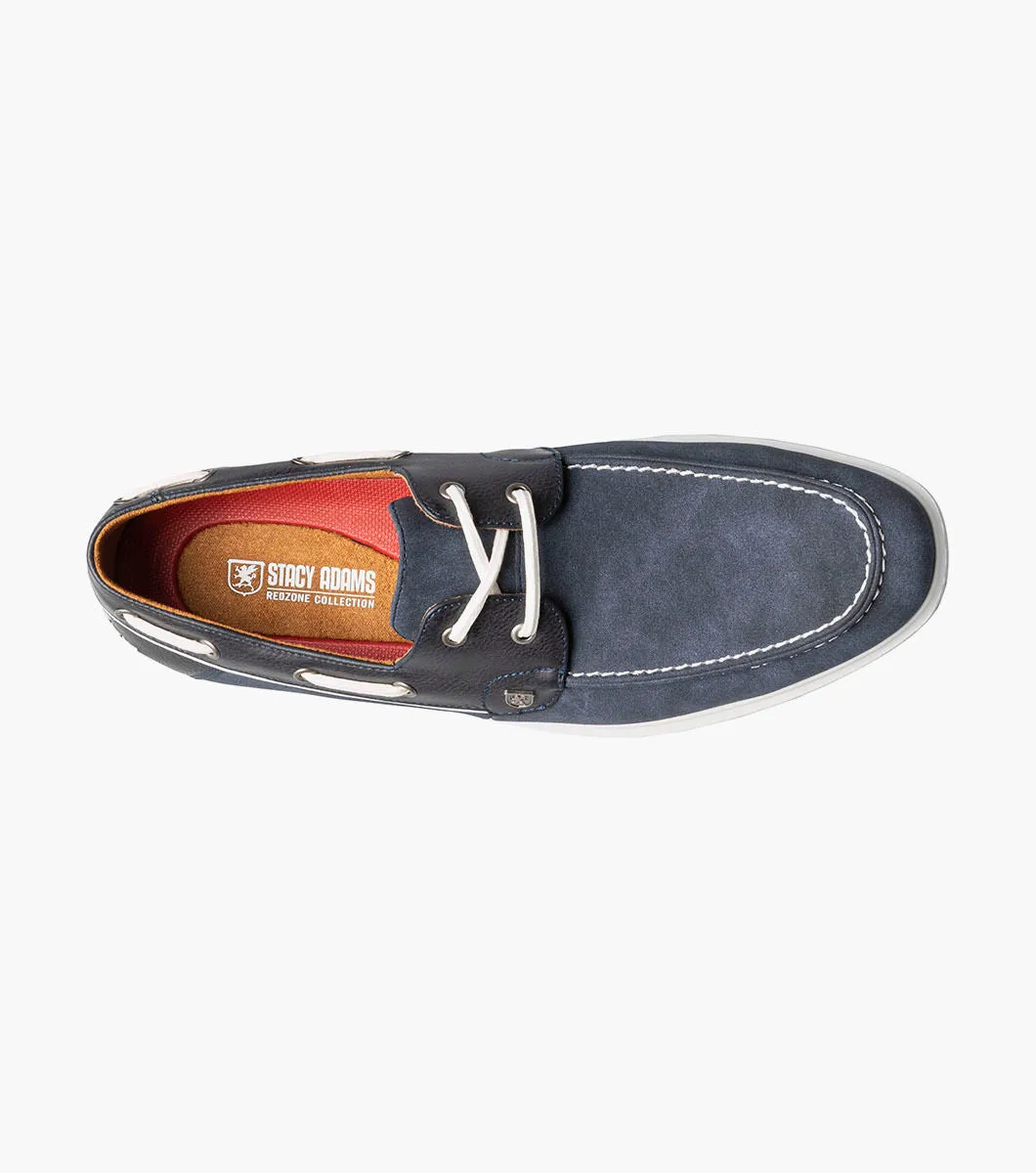Stacy Adams REID 25592-410 Moc Toe Lace Up Navy
