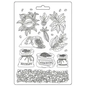 Stamperia  - Soft Mould A5 - Coffee and Chocolate coffee