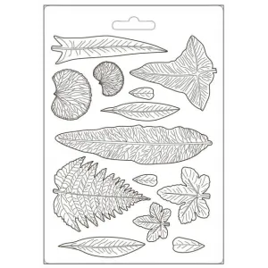 Stamperia -  Texture Impression - Soft Mould A5 -  Romantic Garden House Leaves*