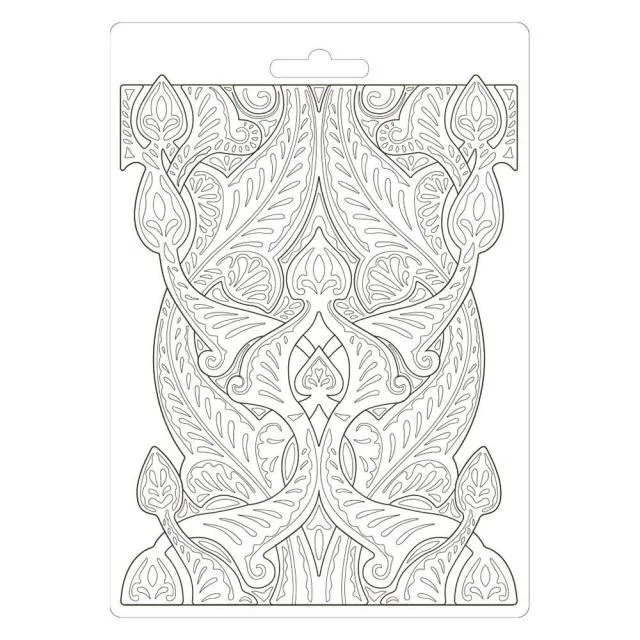 Stamperia -  Texture Impression - Soft Mould A5 - Romantic Horses Saddle Pattern*
