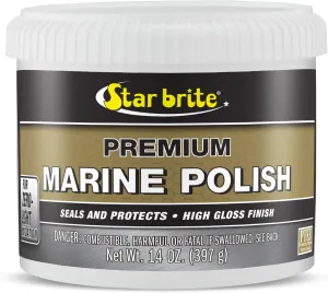 STAR BRITE Premium Marine Polish - Maximum UV Protection & High Gloss Finish - UV Inhibitors Stop Fading, Chalking & Oxidation While Repelling Water, Stains & Marine Deposits