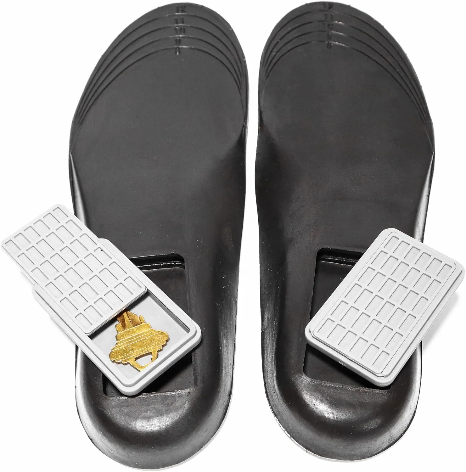 Storage Soles - The Secret Safe Container for Shoes | Hide Keys, Valuables, Cash and More | Hide items in Plain Sight | Great for Traveling | Fits Shoe Sizes M 8-12 W 10-14 | Trim to Fit