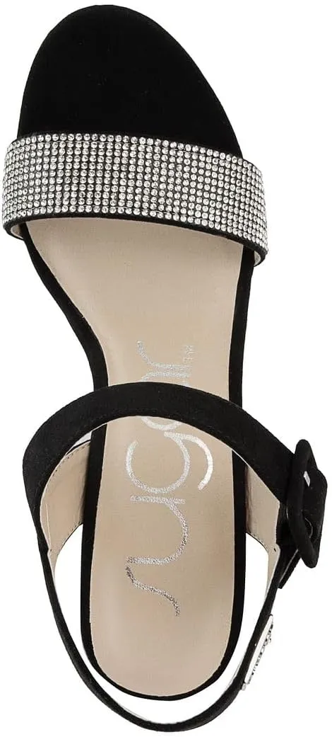 Sugar Women's Wedge Sandals – Ankle Strap Heels, Dressy Platform Open-Toe Shoes, Boho Peep-Toe Summer Pump - Chili