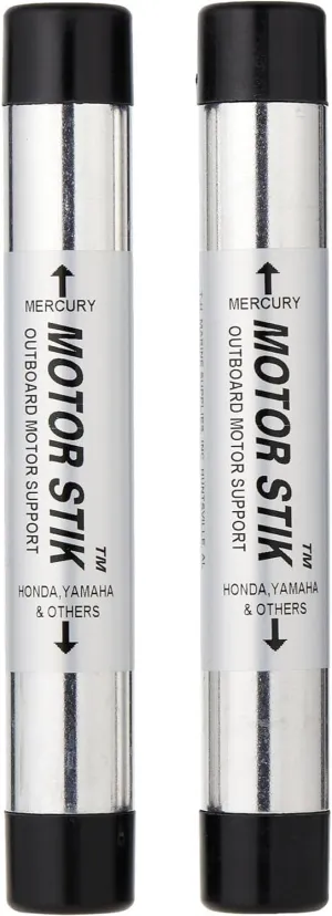 T-H Marine Motor Stik OutBoard Motor Support Stick Pair - 8.5" Long Aluminum Transom Saver for 150hp & Up Outboards, Not Compatible with 2024 Mercury Motors, Durable for Salt & Fresh Water