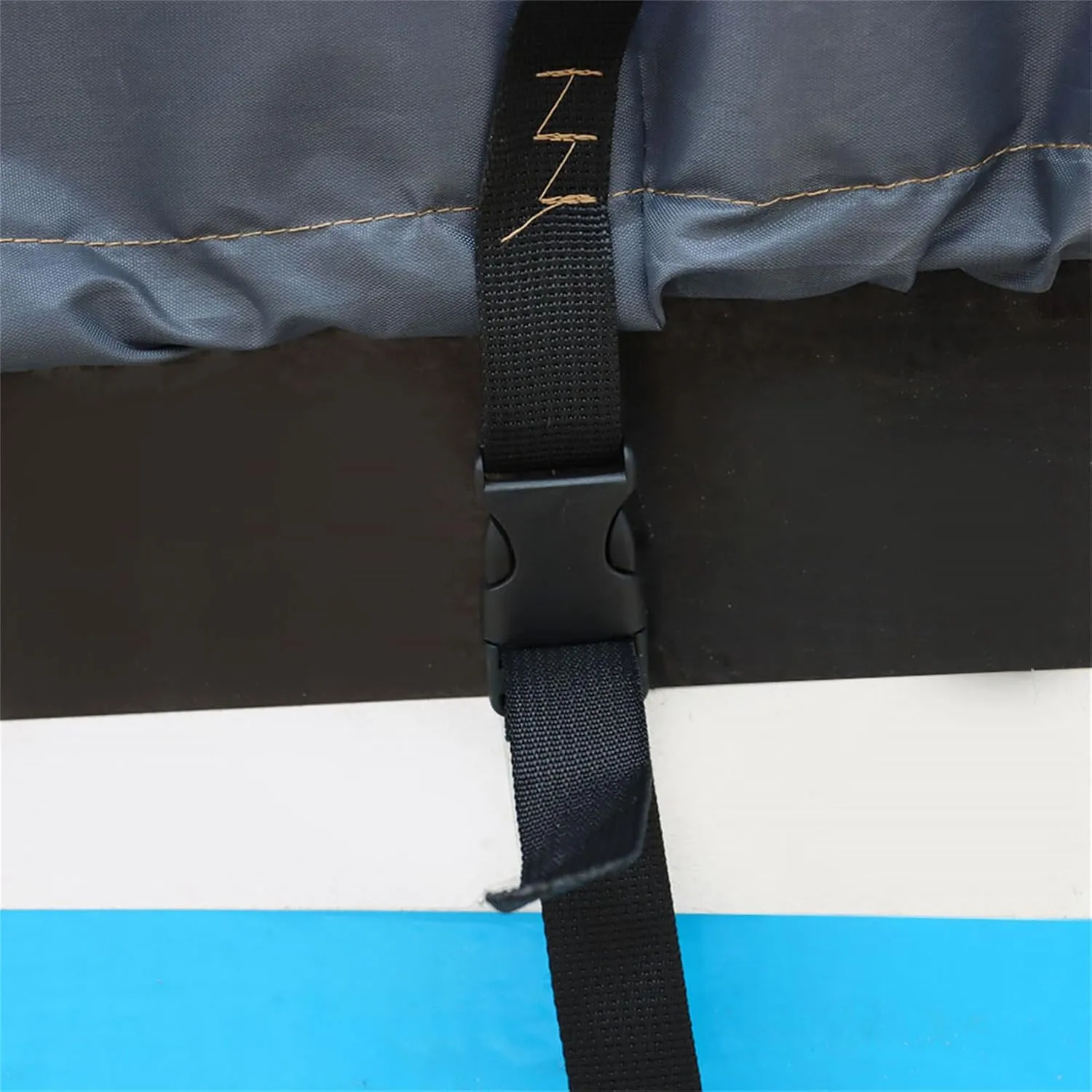 T-Top Boat Cover Heavy Duty 420D Marine Parts Boat Accessories Polyester 22-24L x 116W Grey Long Center Console Boat